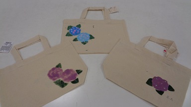 『紫陽花』のトートバック