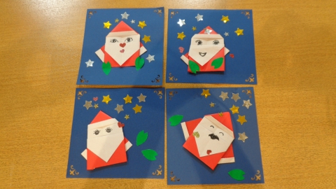 個性のあるサンタさんです！