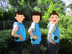 ファン付きベスト隊！！！