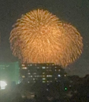 朝霞の花火２