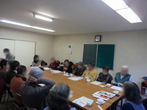 　　　朗読会の様子です