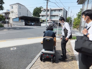 事前説明で基本動作の操作説明を受けてます。