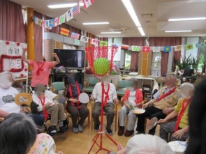 風船玉入れ