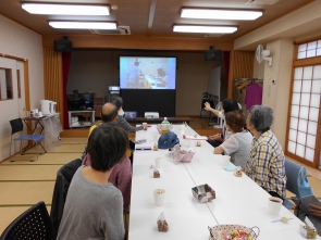 みなさんの活動をスクリーンで