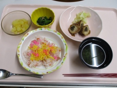 桜寿司に八幡巻き(^^♪