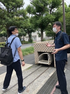 佐藤ケアマネと談笑(^▽^)/