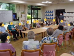 輪になって七夕ゲーム