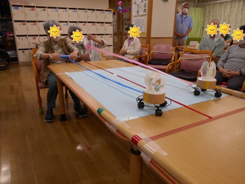 頑張って巻き取ります